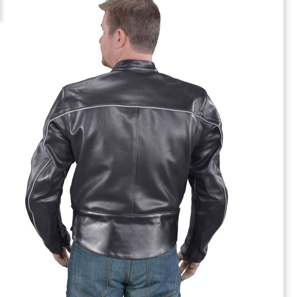Vanson Hurricane Mark 2 leather motorcycle performance jacket. - Picture 4 of 12